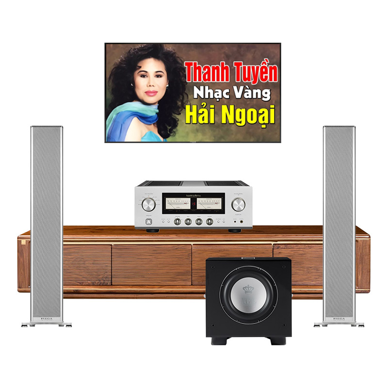 Dàn âm thanh nghe nhạc vàng cao cấp 2.1 Luxman HD84 ( Piega 701, Luxman L-507Z, Sub Rel S510)