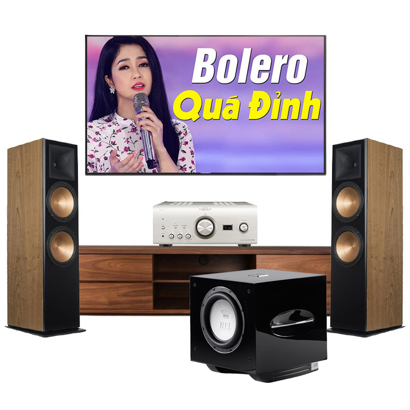 Dàn âm thanh nghe nhạc 2.1 Denon, Klipsch, Rel HD92 (Klipsch RF7III + Denon 2500ne + Sub Rel S510)