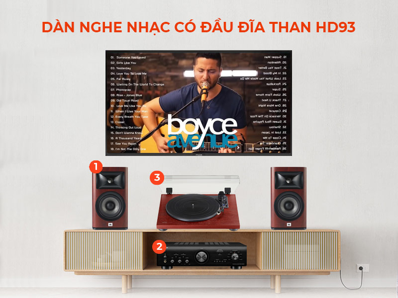 combo nghe nhạc HD93