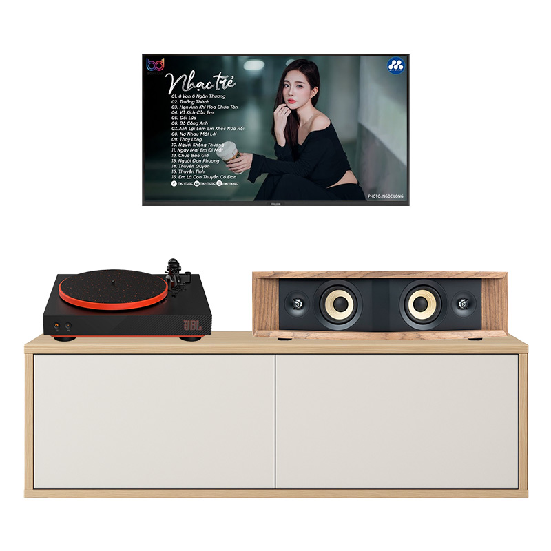 Dàn nghe nhạc JBL NH01 (JBL L42ms Music System, Đầu đĩa than JBL Spinner BT)