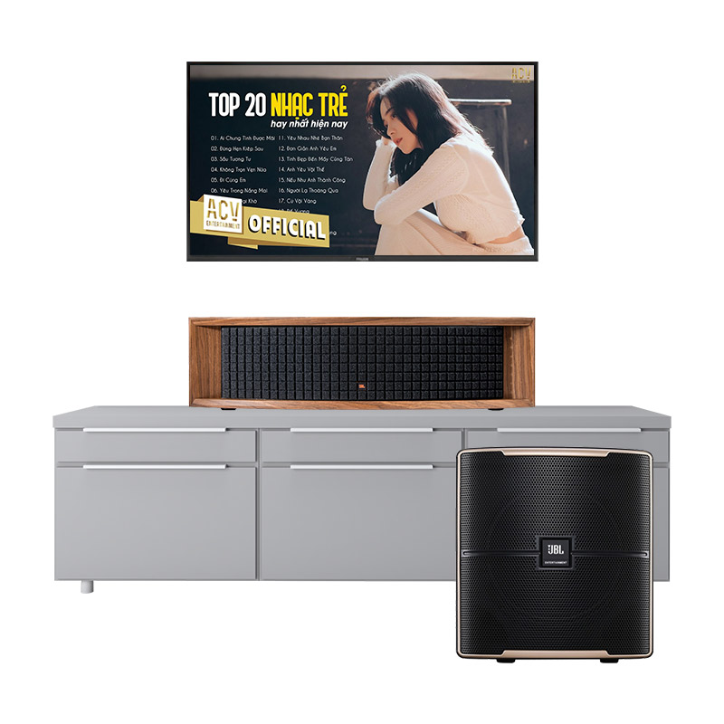 Dàn Nghe nhạc JBL NH27 (JBL L75ms Music System màu Walnut, JBL Pasion 12SP)