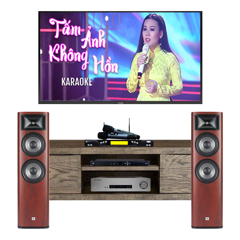 Dàn nghe nhạc và hát Karaoke JBL NK18 ( JBL Studio 690 + Cambridge CXA61 + Micro + Vang Số)