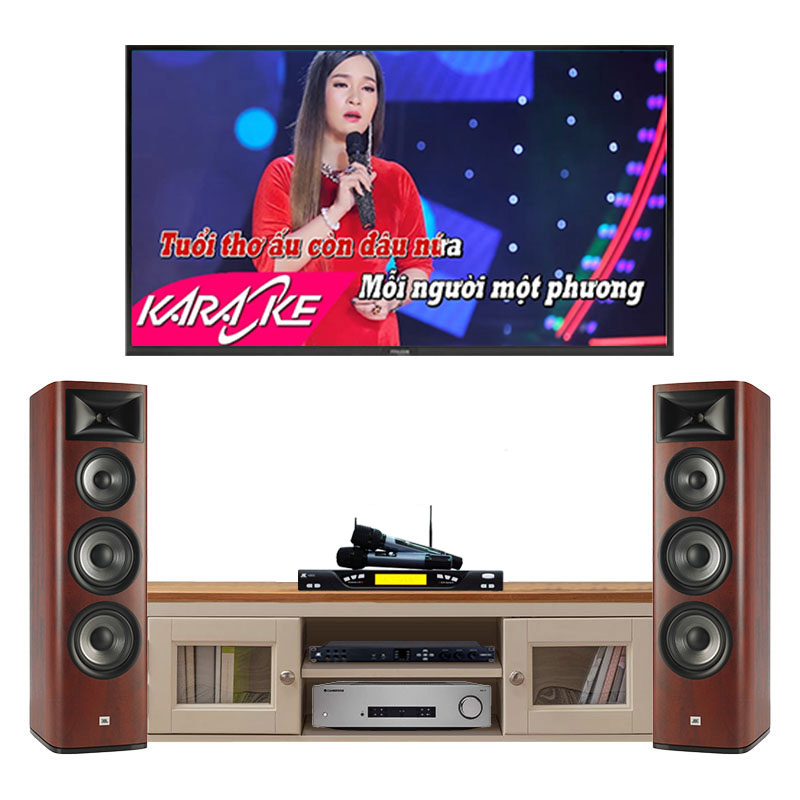 Dàn nghe nhạc và hát Karaoke JBL NK19 ( JBL Studio 698, Cambridge CXA81, Micro, Vang Số)