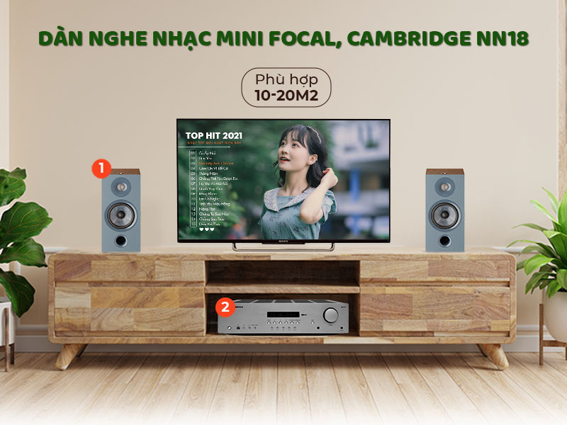 dan nghe nhạc Mini Focal Cambridge NN18