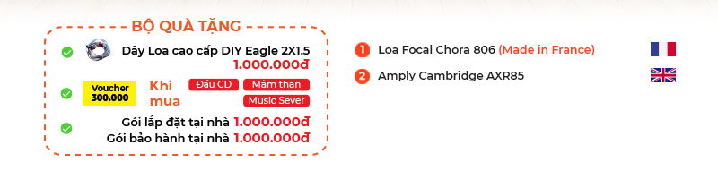 khuyen mai dan nghe nhạc Mini Focal Cambridge NN18