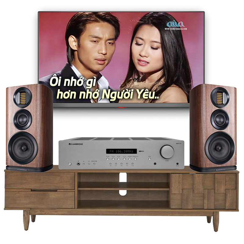 Dàn nghe nhạc Mini Wharfedale, Cambridge NN28 (Wharfedale Evo 4.2 + Cambridge AXR100)