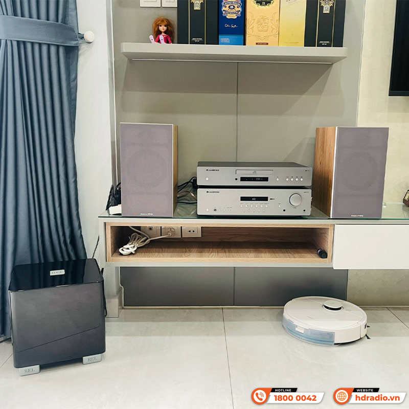 Dàn nghe nhạc B&W, Cambridge NN33 (B&W 606 S3, Cambridge AXR100, Sub Rel T5X)-1