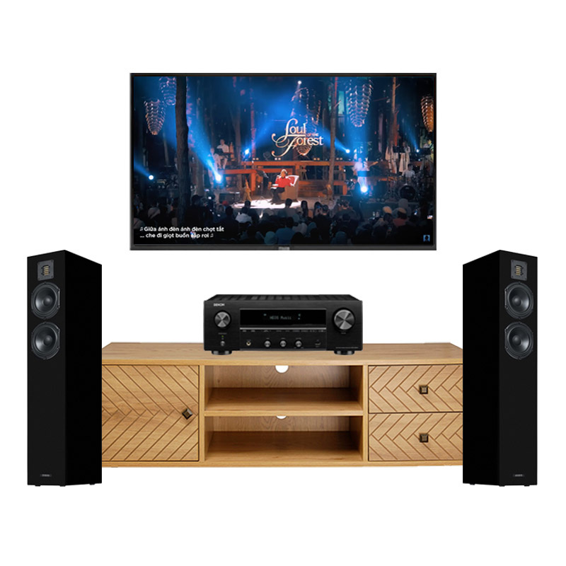 Dàn nghe nhạc Denon NN71( Piega Classic 5.0, Denon DRA800H)