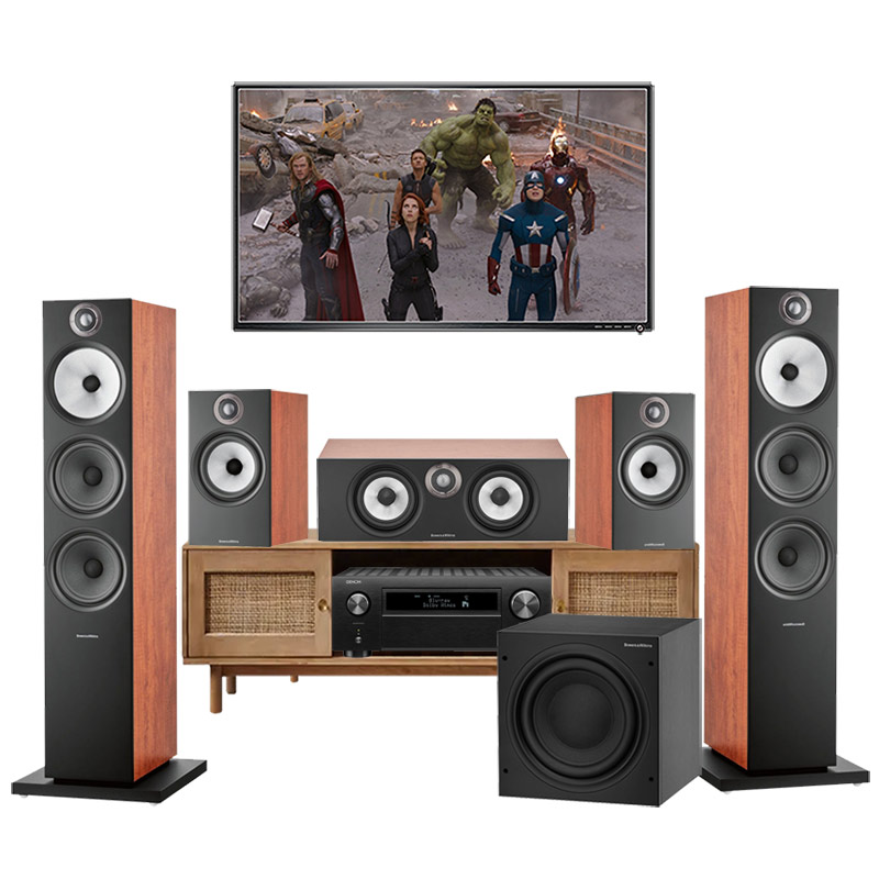 Dàn xem phim nghe nhạc 5.1 B&W PN19 (Denon X6700H + B&W 603 S2 + 606 S2 + HTM 6 S2 + ASW610)