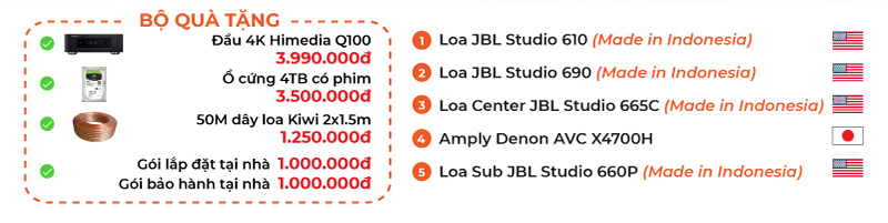 Khuyến mại Dàn xem phim nghe nhạc 5.1 JBL PN31