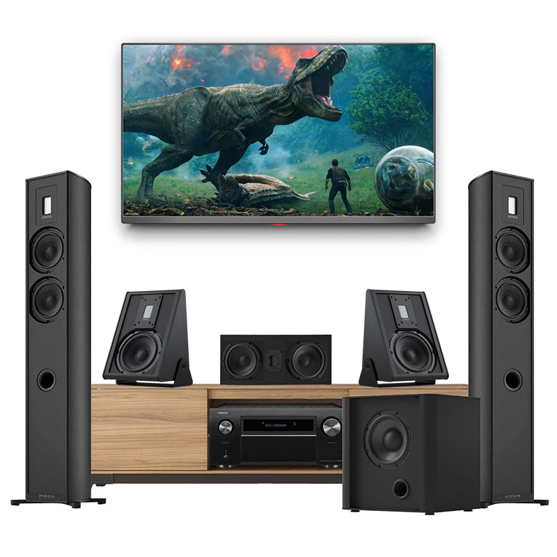 Dàn âm thanh xem phim 5.1, nghe nhạc Piega, Denon PN34 (Denon X8500HA + Piega 701 + AP1.2 + Center Large + PS101)