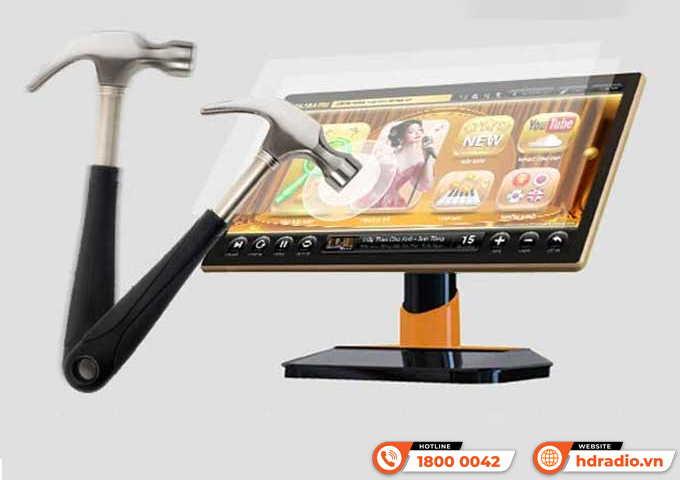 Màn chọn bài Okara C21 được trang bị kính cường lực chống va đạp Màn chọn bài Okara C21