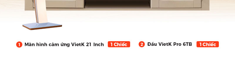 Combo đầu VietK Pro 6TB + Màn VietK 21