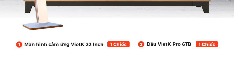Combo đầu VietK Pro 6TB + Màn VietK 22