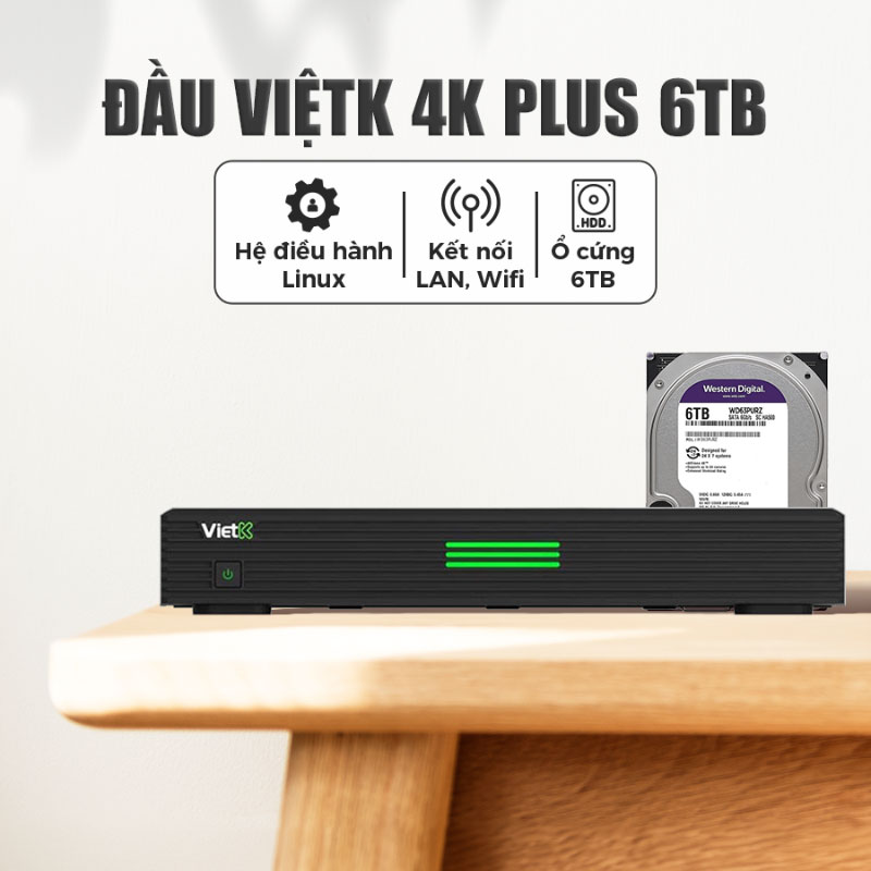 Đầu ViệtK 4K Plus 6TB