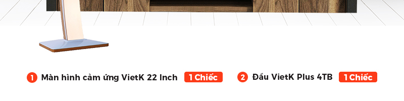 Combo đầu VietK Plus 4TB + Màn VietK 22