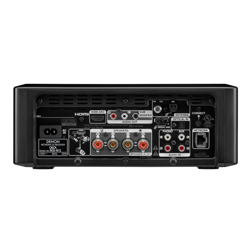 Amply Denon RCD-N12 (Hỗ trợ CD, DAC, Bluetooth, HEOS, 65W/CH ở 6 ohm)-3
