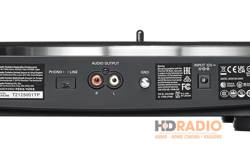 ket noi co day dau dia than audio technica at lp3xbt