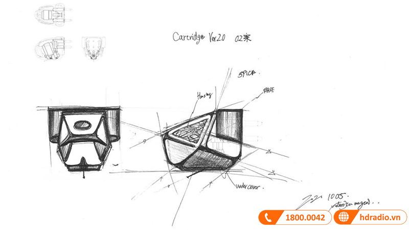 Bo kim dia than Audio Technica AT-MC2022