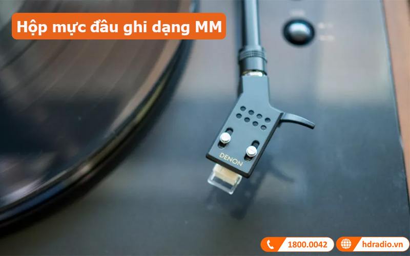 Đầu đĩa than Denon DP-300F hộp mực đầu ghi dạng MM