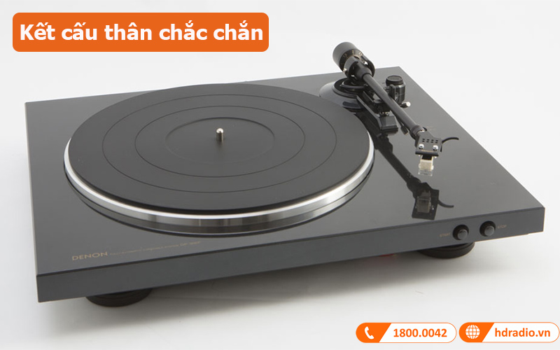 Đầu đĩa than Denon DP-300F kết cấu thân chắc chắn