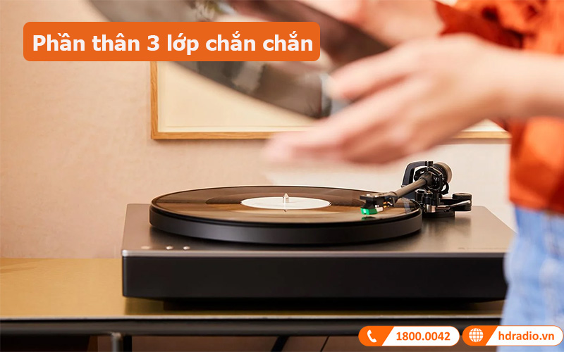 Đầu đĩa than Cambridge Audio Alva ST thân máy 3 lớp chắc chắn 