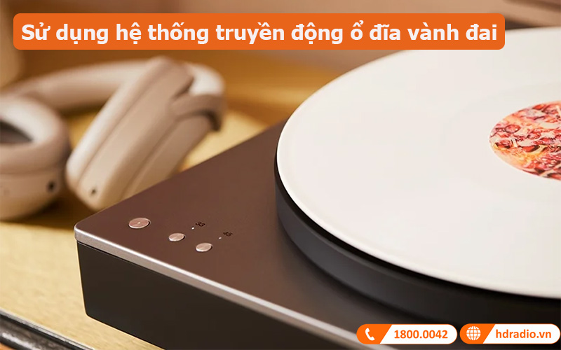Đầu đĩa than Cambridge Audio Alva ST sử dụng hệ thống truyền động ổ đĩa vành đai