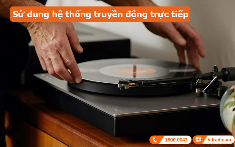 Đầu đĩa than Cambridge Audio Alva TT V2 sử dụng hệ thống truyền động trực tiếp 