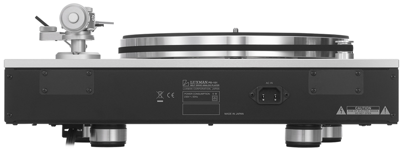 mặt sau mâm đĩa than Luxman PD-151