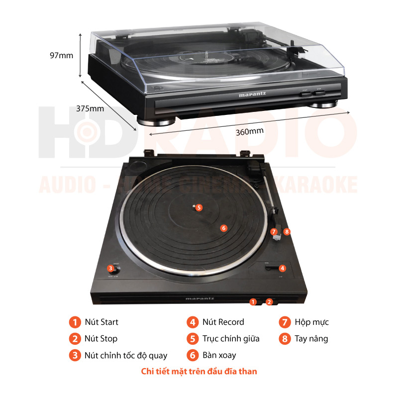 u a than Marantz TT5005 Ch nh H ng Gi T t Nh t