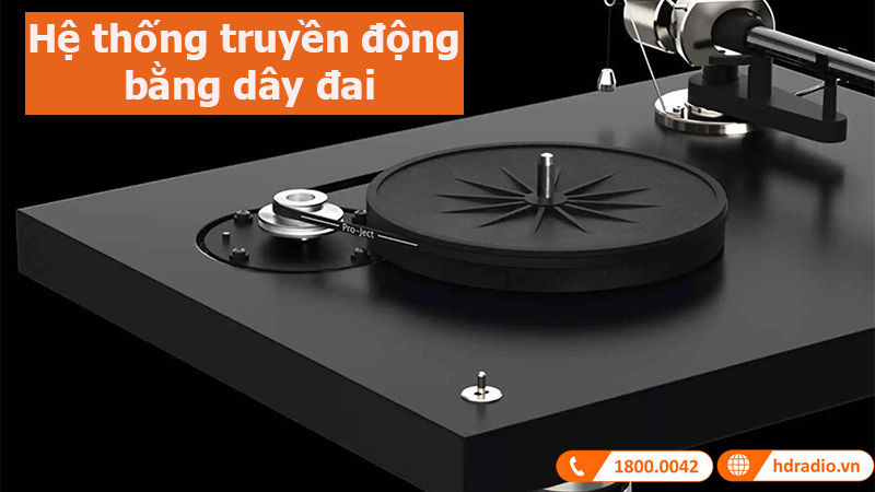 Đầu đĩa than Pro-Ject Debut Pro hệ thống truyền động bằng dây đai