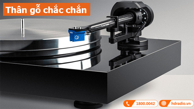 Đầu đĩa than Pro-Ject X8 thân gỗ chắc chắn 