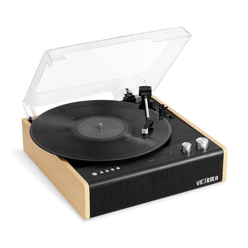Đầu đĩa than tích hợp Loa Victrola The Eastwood, Hộp mực AT-3600LA, Bluetooth, (33-1/3, 45, 78 RPM)