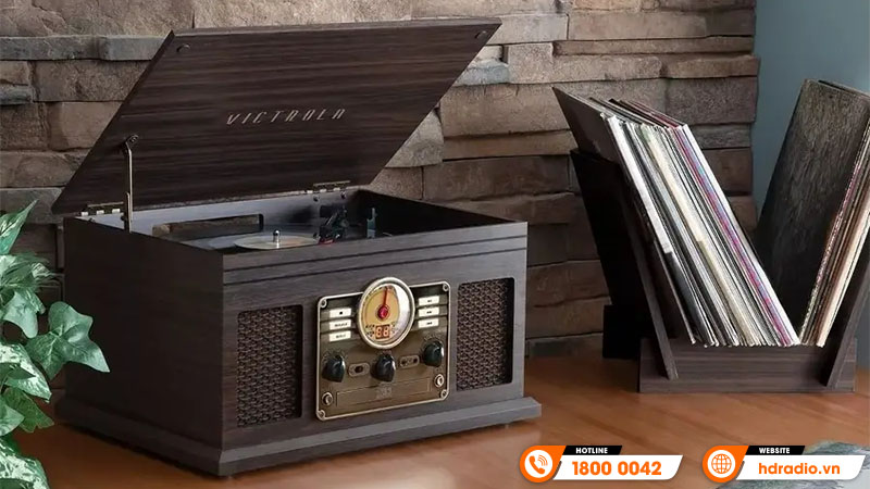 Máy hát đĩa than Victrola The Hawthorne