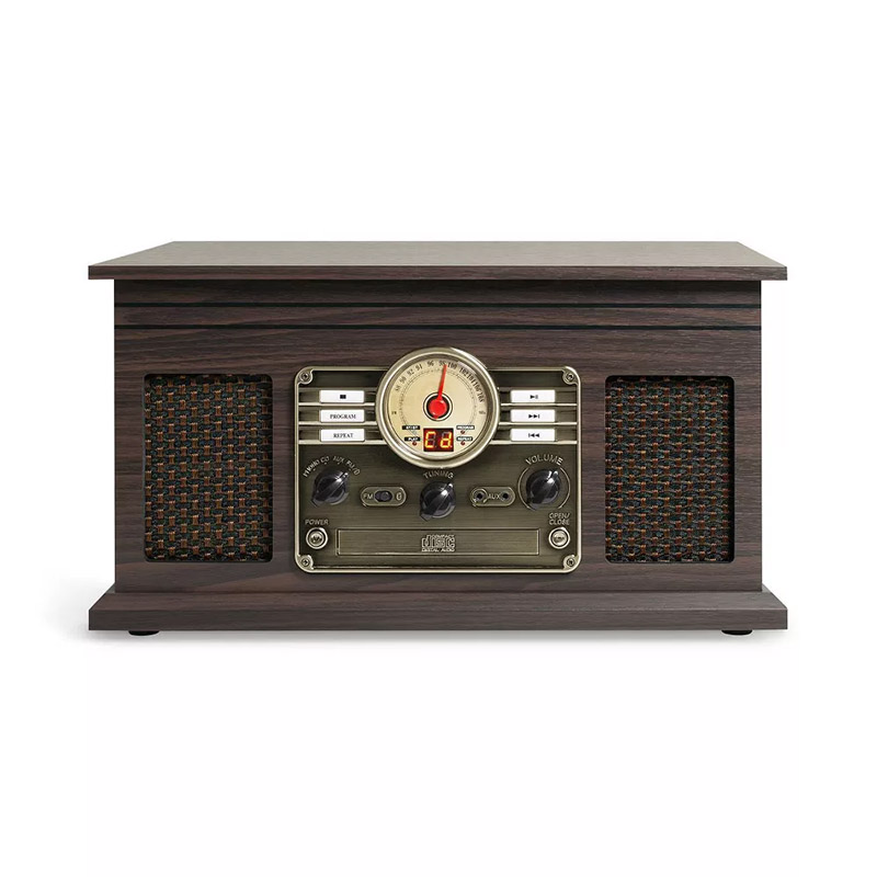 Máy Hát Đĩa Than Victrola The Hawthorne,  All In One (7 in 1), Phát CD, Cassette, Radio FM, Vinyl, Bluetooth, Analog-4