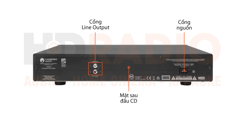 Chú thích đầu CD Cambridge Audio AXC25