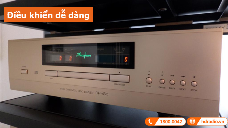 Đầu CD Accuphase DP450 điều khiển dễ dàng