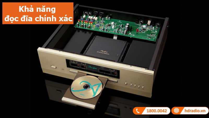 Đầu CD Accuphase DP450 đọc đĩa chính xác