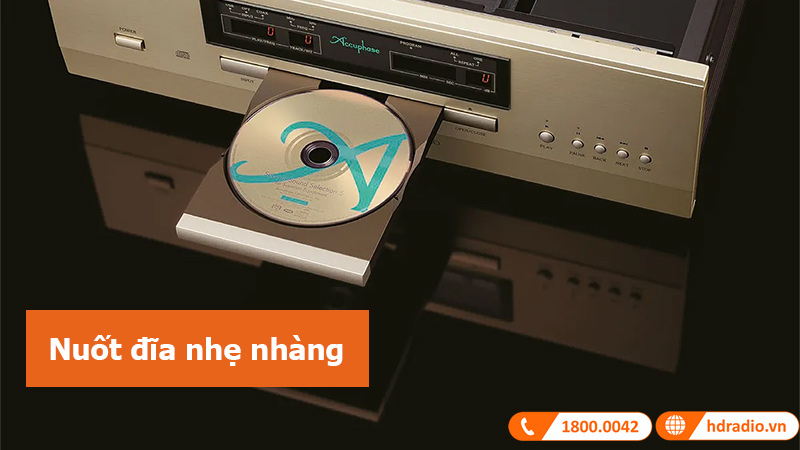 Đầu CD Accuphase DP450 nuốt đĩa nhẹ nhàng