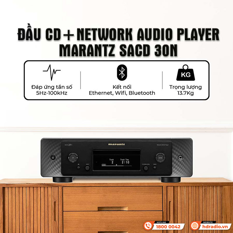 Tính năng Đầu CD Marantz SACD 30N, DAC, Network Audio Player