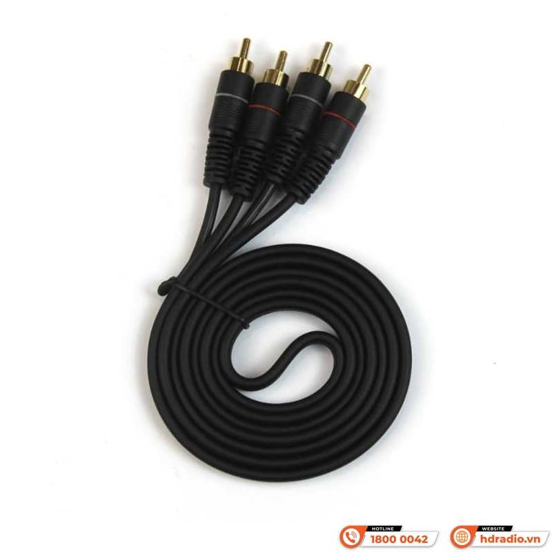 Dây 2AV ra 2AV Kiwi RCA dài 1.5M, 3M