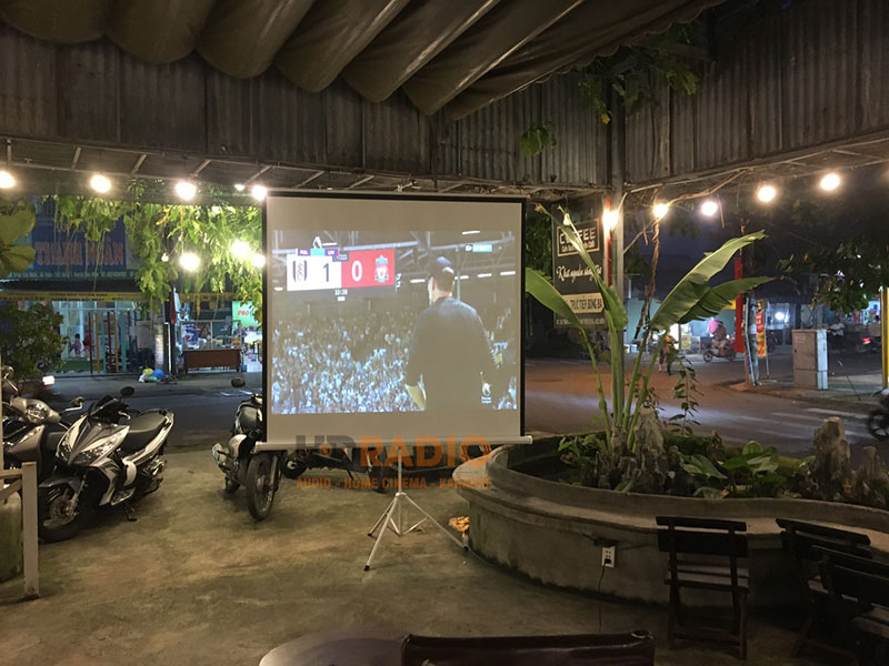 Lắp đặt máy chiếu Optoma X400Lve tại quán cafe