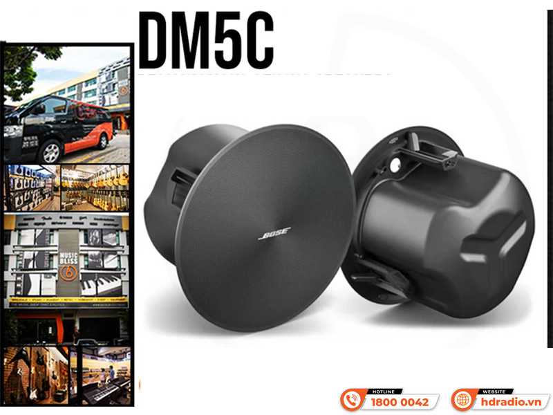 Ứng dụng thực tế Loa âm trần Bose Designmax DM5C