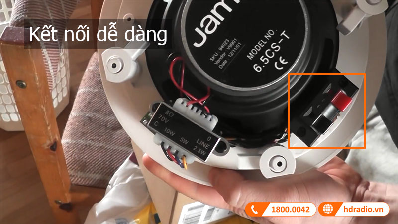 Ket noi Loa Jamo 6.5CS-T Ket noi Loa Jamo 6.5CS-T