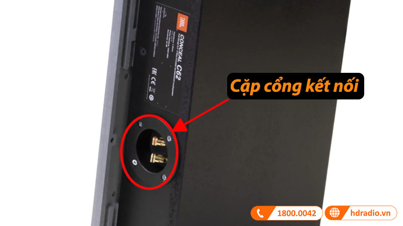 kết nối dễ dàng với cọc kết nối được mạ vàng