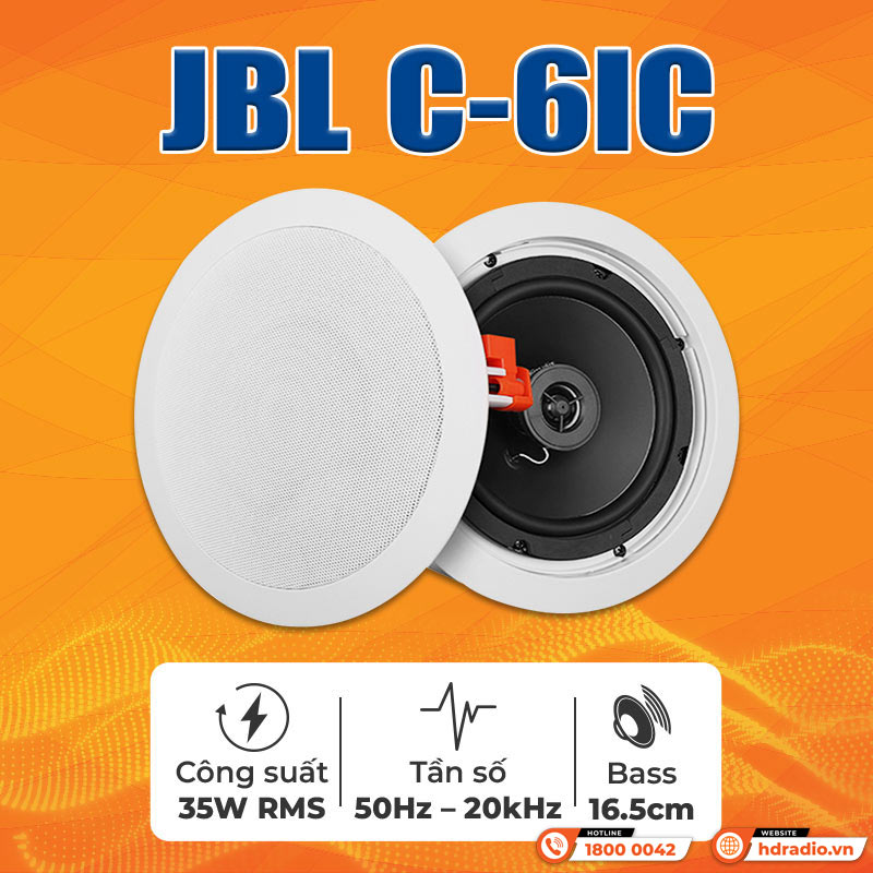 Tính năng Loa âm trần JBL C-6IC