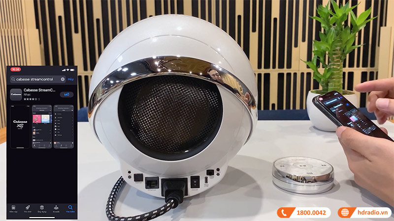 Ket noi 2 loa Loa Cabasse The Pearl Akoya 