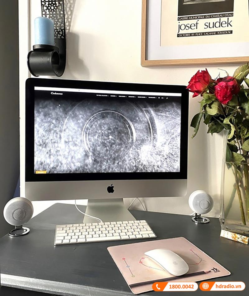 làm việc cùng bộ loa Cabasse The Pearl Keshi