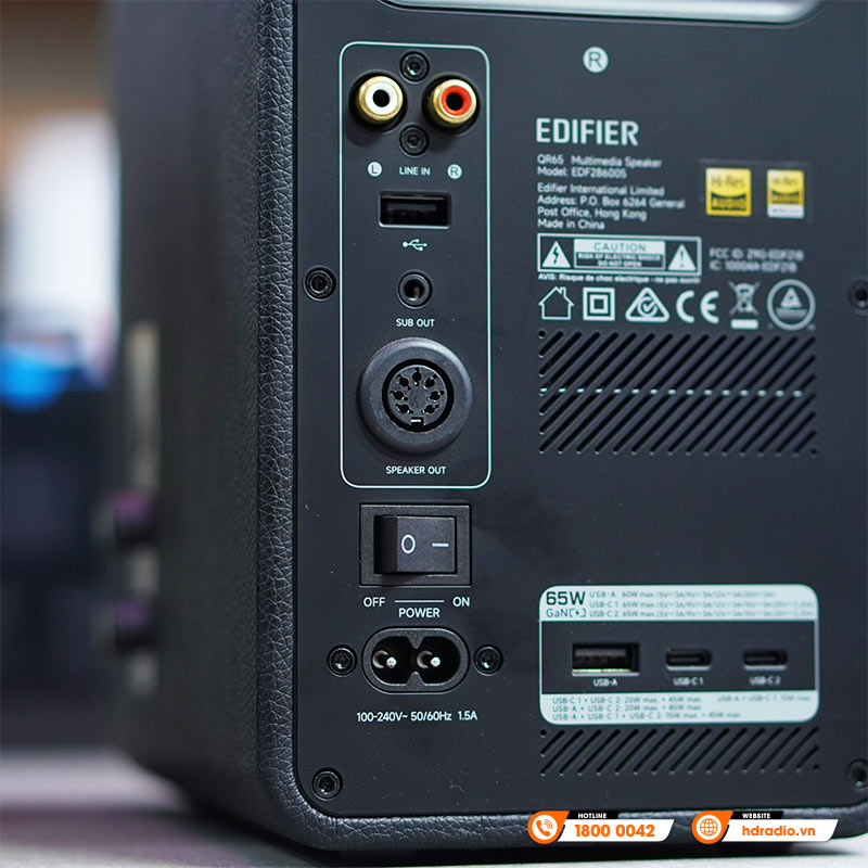 Loa Edifier QR65, LED đẹp, Công suất 70W, Bluetooth, USB, RCA-10