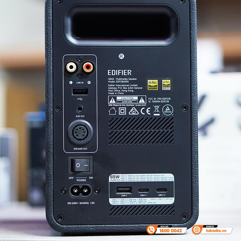 Loa Edifier QR65, LED đẹp, Công suất 70W, Bluetooth, USB, RCA-8